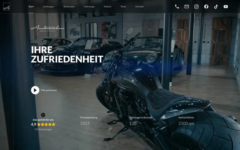 Website Autosalon Remscheid